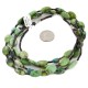 2 Strand Certified Authentic Navajo .925 Sterling Silver Natural Green Jasper Native American Necklace 15297-28