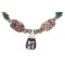 Certified Authentic Inlay Navajo .925 Sterling Silver Natural Turquoise Agate Native American Necklace  25289-4