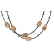 2 Strand Certified Authentic Navajo .925 Sterling Silver Natural Turquoise Agate Native American Necklace  15304-66