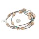 2 Strand Certified Authentic Navajo .925 Sterling Silver Natural Turquoise Agate Native American Necklace  15304-66