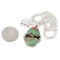 .925 Sterling Silver Handmade Certified Authentic Navajo Natural Turquoise Native American Necklace 12830-3
