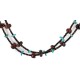 2 Strand Certified Authentic Navajo .925 Sterling Silver Natural Turquoise Red Jasper Native American Necklace 15546-13 2 Strand Certified Authentic Navajo .925 Sterling Silver Natural Turquoise Red Jasper Native American Necklace 15546-13
