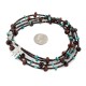 2 Strand Certified Authentic Navajo .925 Sterling Silver Natural Turquoise Red Jasper Native American Necklace 15546-13 2 Strand Certified Authentic Navajo .925 Sterling Silver Natural Turquoise Red Jasper Native American Necklace 15546-13