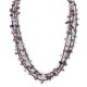 3 Strand Certified Authentic Navajo .925 Sterling Silver Natural Turquoise Amethyst Native American Necklace 25268-1