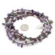 3 Strand Certified Authentic Navajo .925 Sterling Silver Natural Turquoise Amethyst Native American Necklace 25268-1