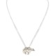 .925 Sterling Silver Bear Handmade Certified Authentic Navajo Pin and Native American Necklace  24330