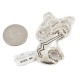 .925 Sterling Silver Bear Handmade Certified Authentic Navajo Pin and Native American Necklace  24330