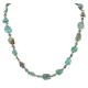Certified Authentic .925 Sterling Silver Natural Turquoise Chain Native American Necklace 15388