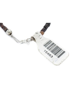 Certified Authentic Navajo .925 Sterling Silver White Howlite Carnelian Jasper Native American Necklace 15463-17