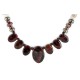 Certified Authentic Navajo .925 Sterling Silver White Howlite Red Jasper Native American Necklace 15456-37