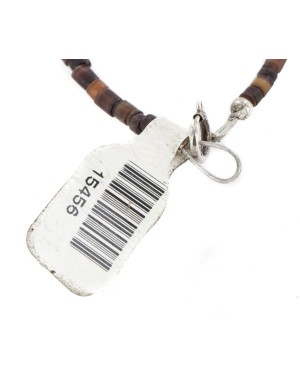 Certified Authentic Navajo .925 Sterling Silver White Howlite Red Jasper Native American Necklace 15456-37
