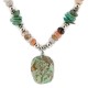 Certified Authentic Navajo .925 Sterling Silver Natural Turquoise Carnelian Native American Necklace 750102-27