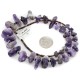 Certified Authentic Navajo .925 Sterling Silver Natural Amethyst Hematite Native American Necklace 15824-16