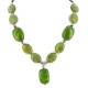 Certified Authentic Navajo .925 Sterling Silver Composite Gaspeite Native American Necklace 15390