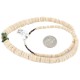 Certified Authentic Navajo .925 Sterling Silver Natural Graduated Melon Shell Turquoise Native American Necklace 15562-57