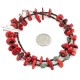 Certified Authentic Navajo .925 Sterling Silver Natural Turquoise Coral Heishi Native American Necklace 25235-4