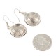 Vintage Style OLD Buffalo Nickel Coin Certified Authentic Navajo .925 Sterling Silver Native American Earrings 18045-10