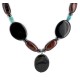 Certified Authentic Navajo .925 Sterling Silver Natural Turquoise Tigers Eye Hematite Black Onyx Native American Necklace 750121-5 Certified Authentic Navajo .925 Sterling Silver Natural Turquoise Tigers Eye Hematite Black Onyx Native American Necklace 750121-5