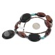 Certified Authentic Navajo .925 Sterling Silver Natural Turquoise Tigers Eye Hematite Black Onyx Native American Necklace 750121-5 Certified Authentic Navajo .925 Sterling Silver Natural Turquoise Tigers Eye Hematite Black Onyx Native American Necklace 750121-5