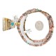 12kt Gold Filled and .925 Sterling Silver Handmade Certified Authentic Navajo Turquoise Jasper Native American Necklace 740103-63-7501003