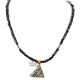 12kt Gold Filled and .925 Sterling Silver Handmade Kokopelli Certified Authentic Navajo Natural Turquoise and Purple Goldstone Native American Necklace 740103-29-10225