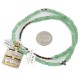 12kt Gold Filled and .925 Sterling Silver Handmade Mountain Certified Authentic Navajo Natural Turquoise and Jade Native American Necklace 740103-1-790101
