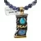 12kt Gold Filled and .925 Sterling Silver Handmade Navajo Natural Turquoise and Lapis Native American Necklace 1490-16-15338 12kt Gold Filled and .925 Sterling Silver Handmade Navajo Natural Turquoise and Lapis Native American Necklace 1490-16-15338