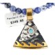 Arrow Wave 12kt Gold Filled and .925 Sterling Silver Handmade Certified Authentic Navajo Natural Turquoise Lapis Native American Necklace 740103-28-10225 Arrow Wave 12kt Gold Filled and .925 Sterling Silver Handmade Certified Authentic Navajo Natural Turquoise Lapis Native American Necklace 740103-28-10225