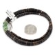 Certified Authentic Navajo .925 Sterling Silver Natural Graduated Shell and Turquoise Native American Necklace 15804-12