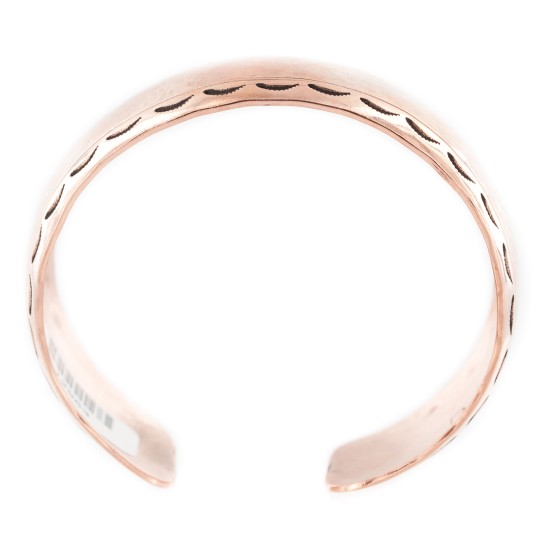 Certified Authentic Hammered Handmade Navajo Pure Copper Native American Bracelet 12963