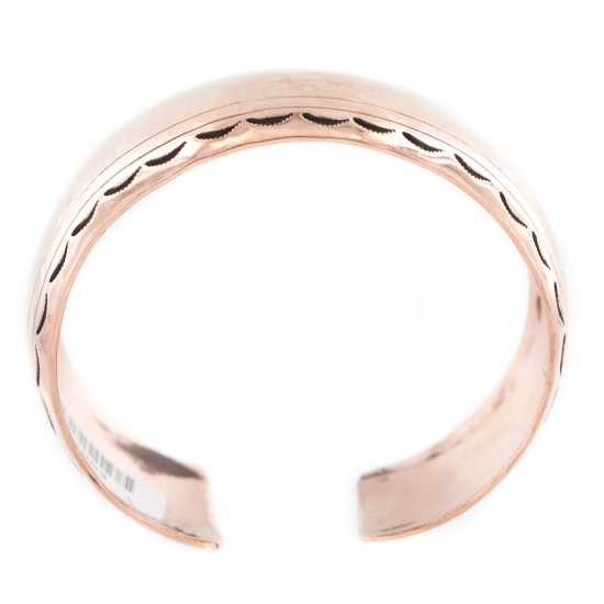 Certified Authentic Hammered Handmade Navajo Pure Copper Native American Bracelet 12963-1