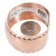 Certified Authentic Hammered Handmade Navajo Pure Copper Native American Bracelet 12963-1