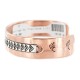 Navajo .925 Sterling Silver Bear Paw Handmade Certified Authentic Pure Copper Native American Bracelet 18128-4