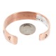 Navajo .925 Sterling Silver Bear Paw Handmade Certified Authentic Pure Copper Native American Bracelet 18128-4