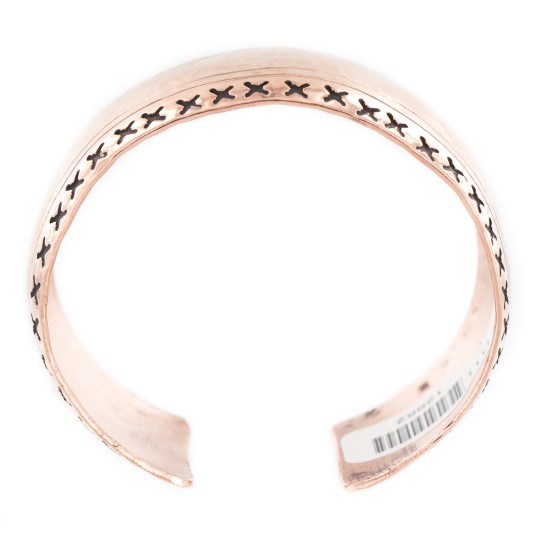 Certified Authentic Hammered Handmade Navajo Pure Copper Native American Bracelet 12962