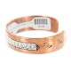 Bear paw .925 Sterling Silver Navajo Handmade Certified Authentic Pure Copper Native American Bracelet 18128-1 Bear paw .925 Sterling Silver Navajo Handmade Certified Authentic Pure Copper Native American Bracelet 18128-1