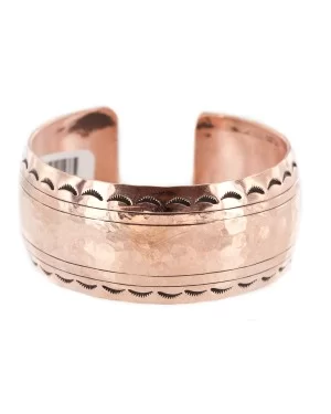 Hammered Handmade Navajo Pure Copper Native American Bracelet 12963-1 Hammered Handmade Navajo Pure Copper Native American Bracelet 12963-1