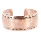 Certified Authentic Hammered Handmade Navajo Pure Copper Native American Bracelet 12963