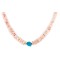 Certified Authentic Navajo .925 Sterling Silver Natural Graduated Melon Shell Turquoise Native American Necklace 7501006-75 Certified Authentic Navajo .925 Sterling Silver Natural Graduated Melon Shell Turquoise Native American Necklace 7501006-75