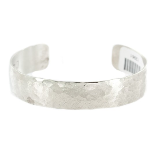 Handmade Certified Authentic Hammered Navajo Nickel Native American Bracelet 12961