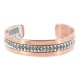 Navajo .925 Sterling Silver Bear Paw Handmade Certified Authentic Pure Copper Native American Bracelet 18128-4