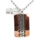 Navajo .925 Sterling Silver Gecko Handmade Certified Authentic Pure Copper Native American Necklace 17038