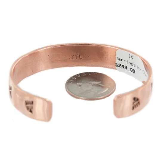 Navajo .925 Sterling Silver Handmade Bear paw Pure Copper Native American Bracelet 18128-2 Navajo .925 Sterling Silver Handmade Bear paw Pure Copper Native American Bracelet 18128-2