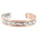 Navajo .925 Sterling Silver Handmade Bear paw Pure Copper Native American Bracelet 18128-2 Navajo .925 Sterling Silver Handmade Bear paw Pure Copper Native American Bracelet 18128-2
