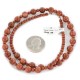 Certified Authentic Navajo .925 Sterling Silver Natural Goldstone Native American Necklace 25312
