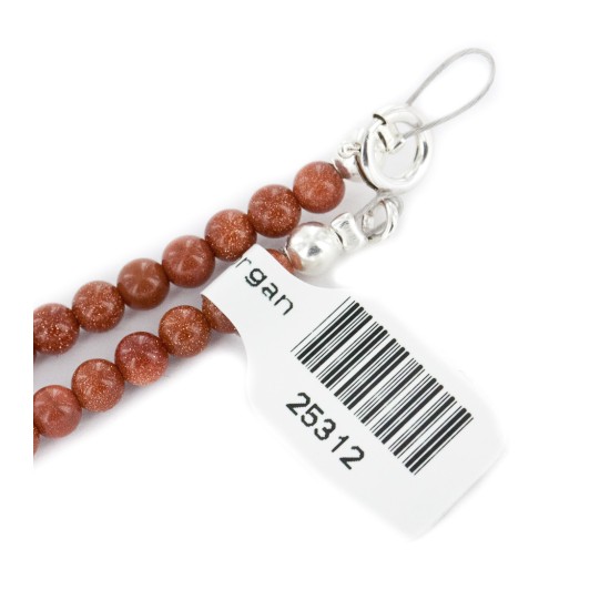 Certified Authentic Navajo .925 Sterling Silver Natural Goldstone Native American Necklace 25312