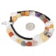 Certified Authentic Navajo .925 Sterling Silver Natural Multicolor Stones Quartz Amethyst Agate Native American Necklace 25310-1