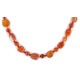 Certified Authentic Navajo .925 Sterling Silver Natural Carnelian Heishi Native American Necklace 25310-3