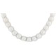 Certified Authentic Navajo .925 Sterling Silver Natural White Agate Heishi Native American Necklace 25313-4