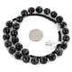 Navajo .925 Sterling Silver Natural Agate Black Onyx Necklace NB160109011903